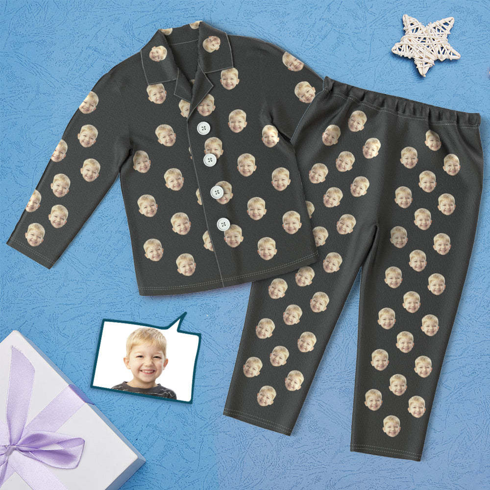 Custom Face Children's Pajamas Personalized Kid's Sleepwear - MyFaceSocksAu