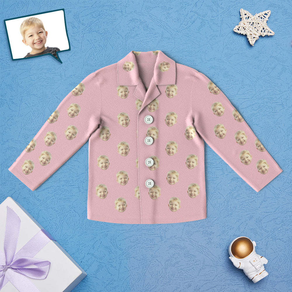 Custom Face Children's Pajamas Personalized Kid's Sleepwear - MyFaceSocksAu