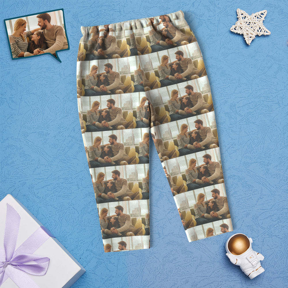Custom Photo Children's Pajamas Personalized Kid's Sleepwear - MyFaceSocksAu