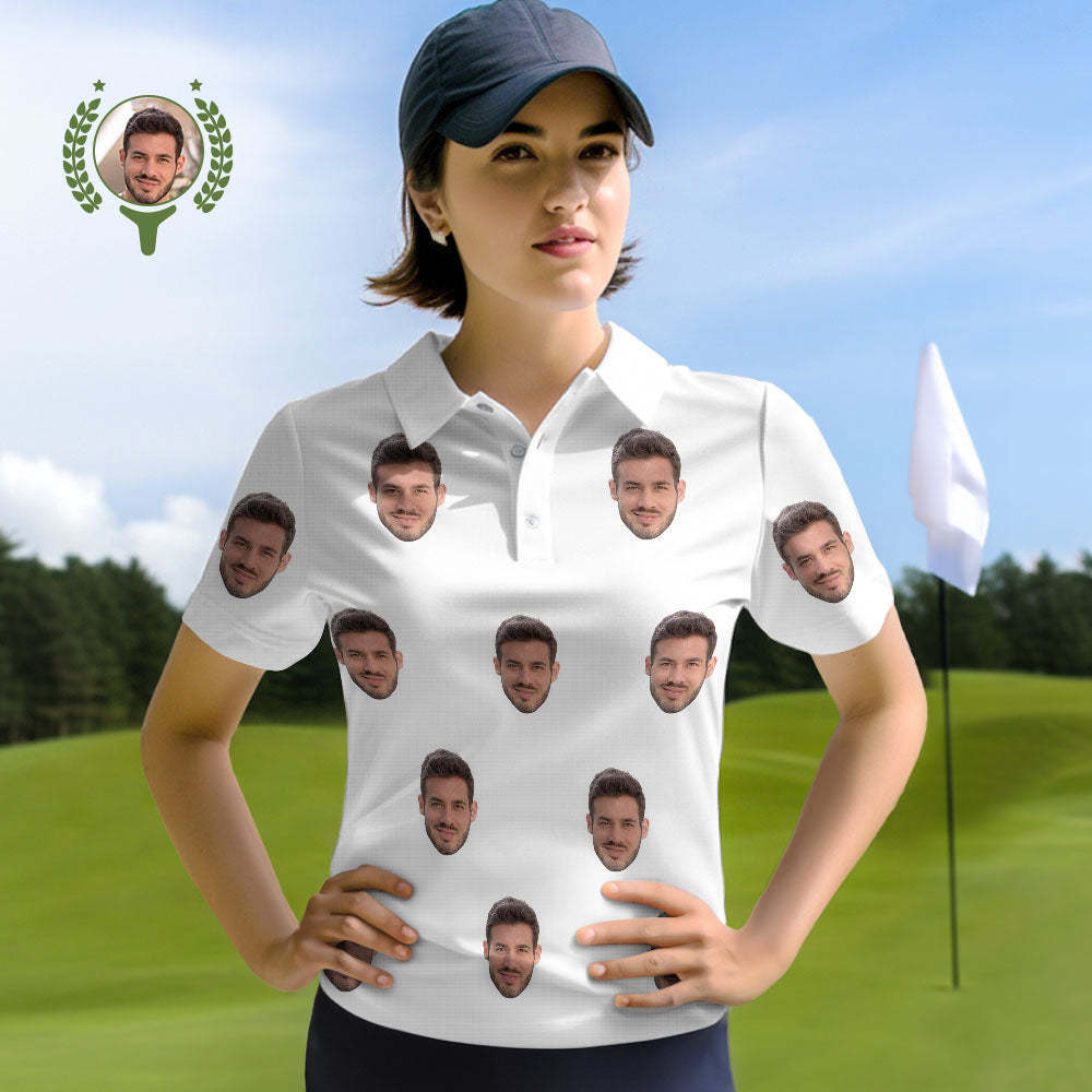 Custom Face Polo Shirts Personalised Photo Shirt - MyFaceSocksAu