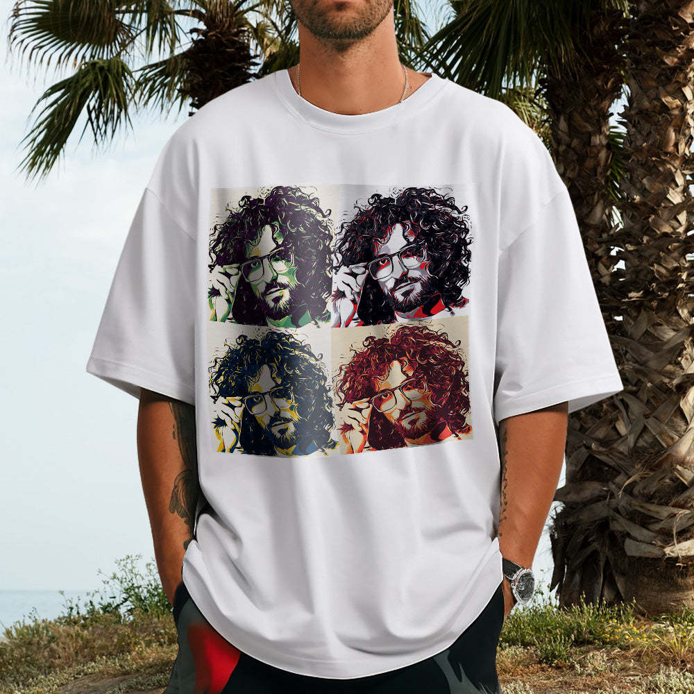 Custom Photo 1990 Vintage T-shirt Personalised Tee - MyFaceSocksAu