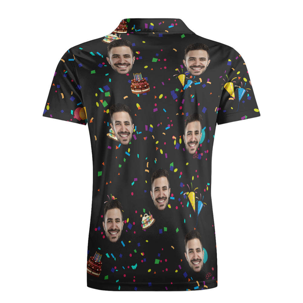 Custom Polo Shirt Hawaiian Golf Polo Shirts All Over Print Unique Birthday Gift - MyFaceSocksAu