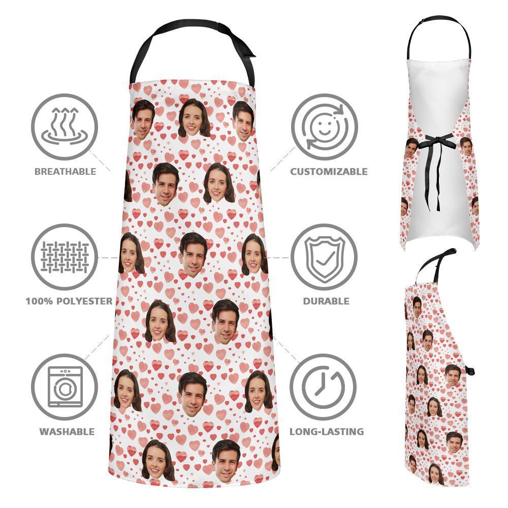Custom Face Apron - Heart