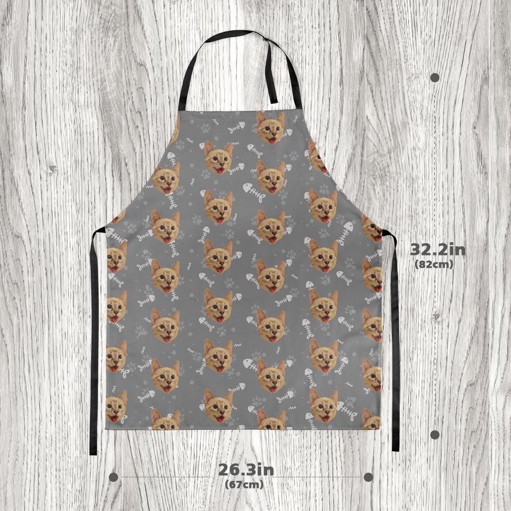 Custom Face Apron - Cat