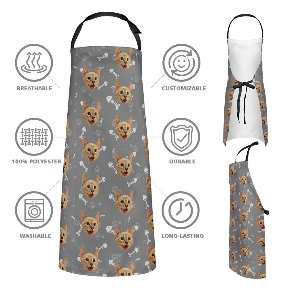 Custom Face Apron - Cat