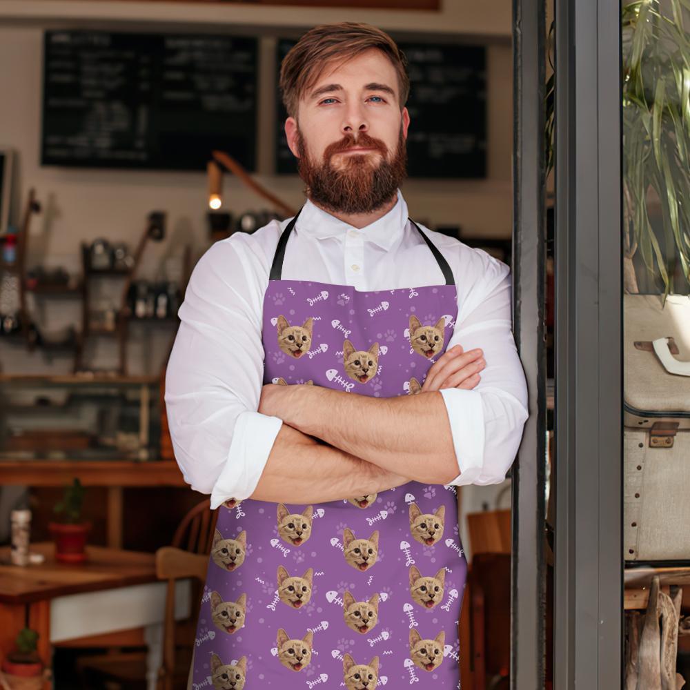 Custom Face Apron - Cat