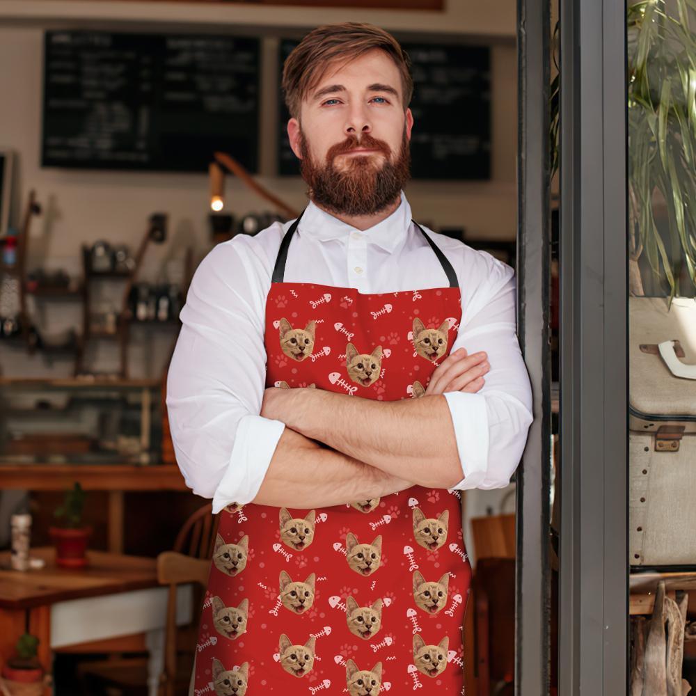 Custom Face Apron - Cat