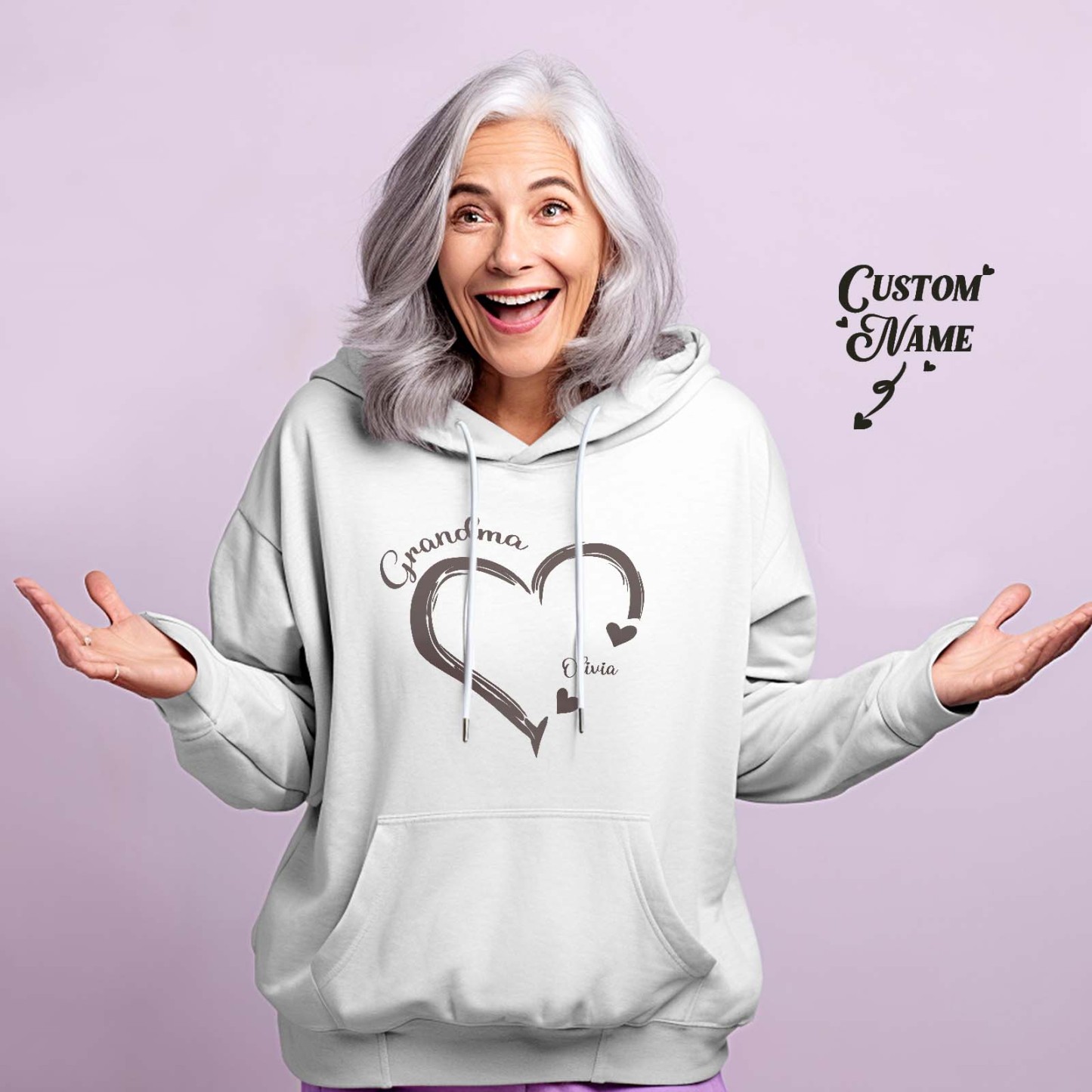 Custom Mama Grandma Hoodie Personalized Kids Name Hoodie Mother's Day Gifts - MyFaceSocksAu