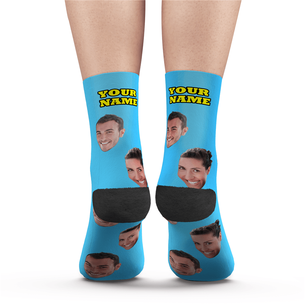 Printed In AU Custom Face Socks Add Pictures Socks