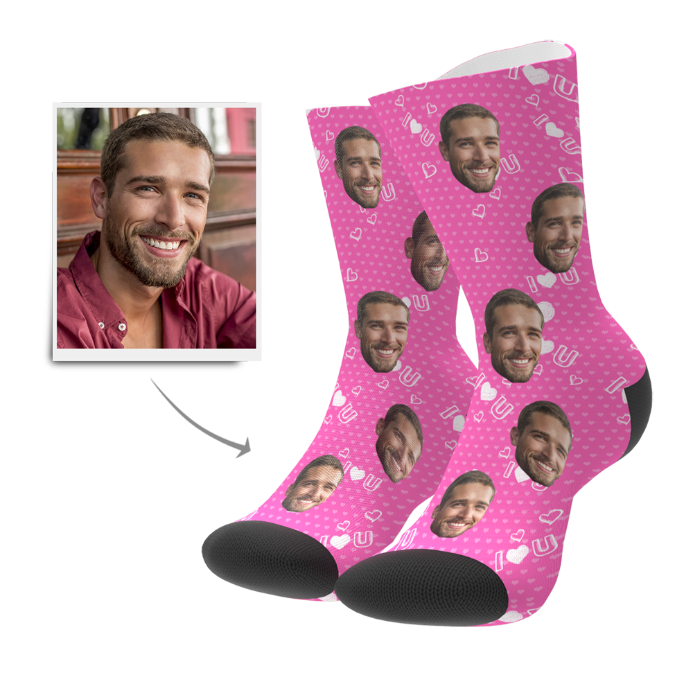 Printed In AU Custom Face Socks Add Pictures Socks