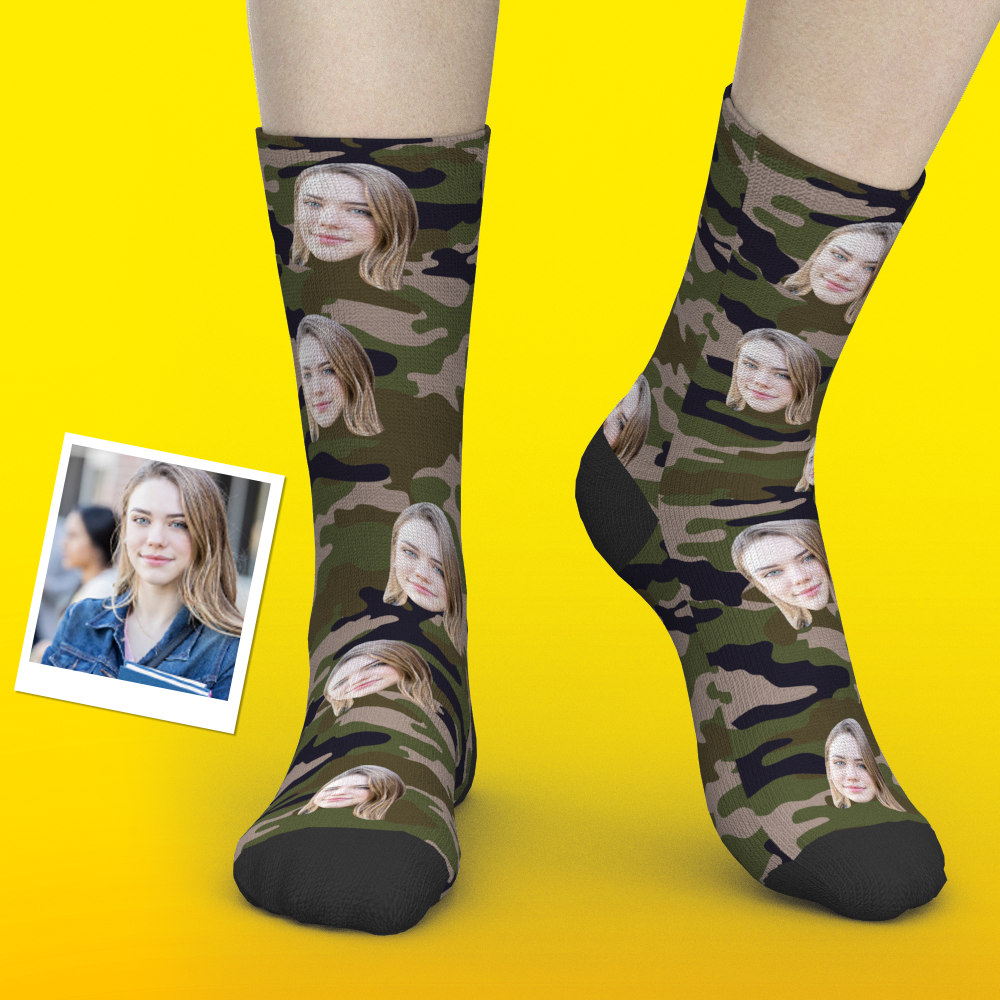 Printed In AU Custom Face Socks Add Pictures Socks