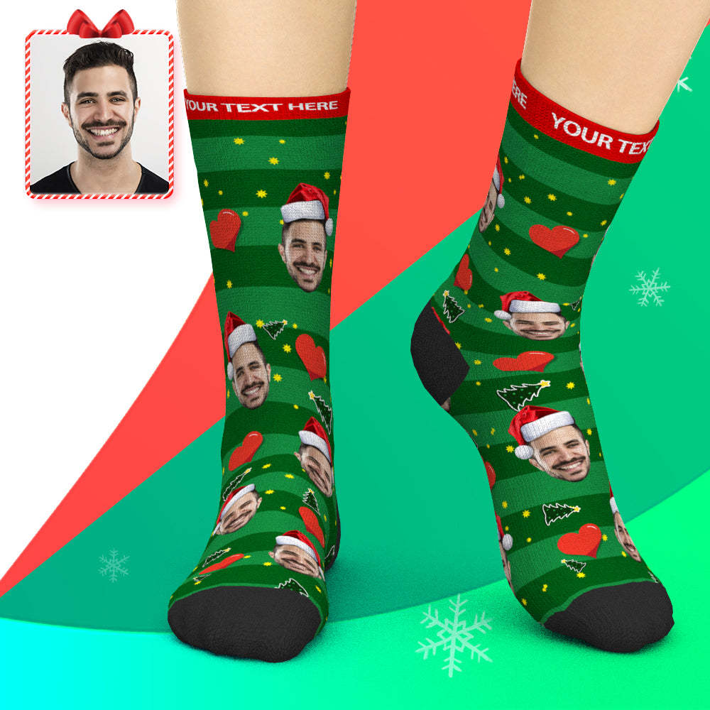 Printed In AU Custom Face Socks Add Pictures Socks