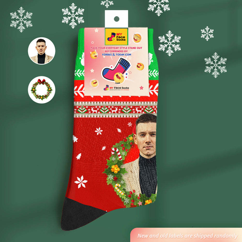 Custom Face Socks Personalised Soft Socks Gifts Christmas Vacation Showtime - MyFaceSocksAu