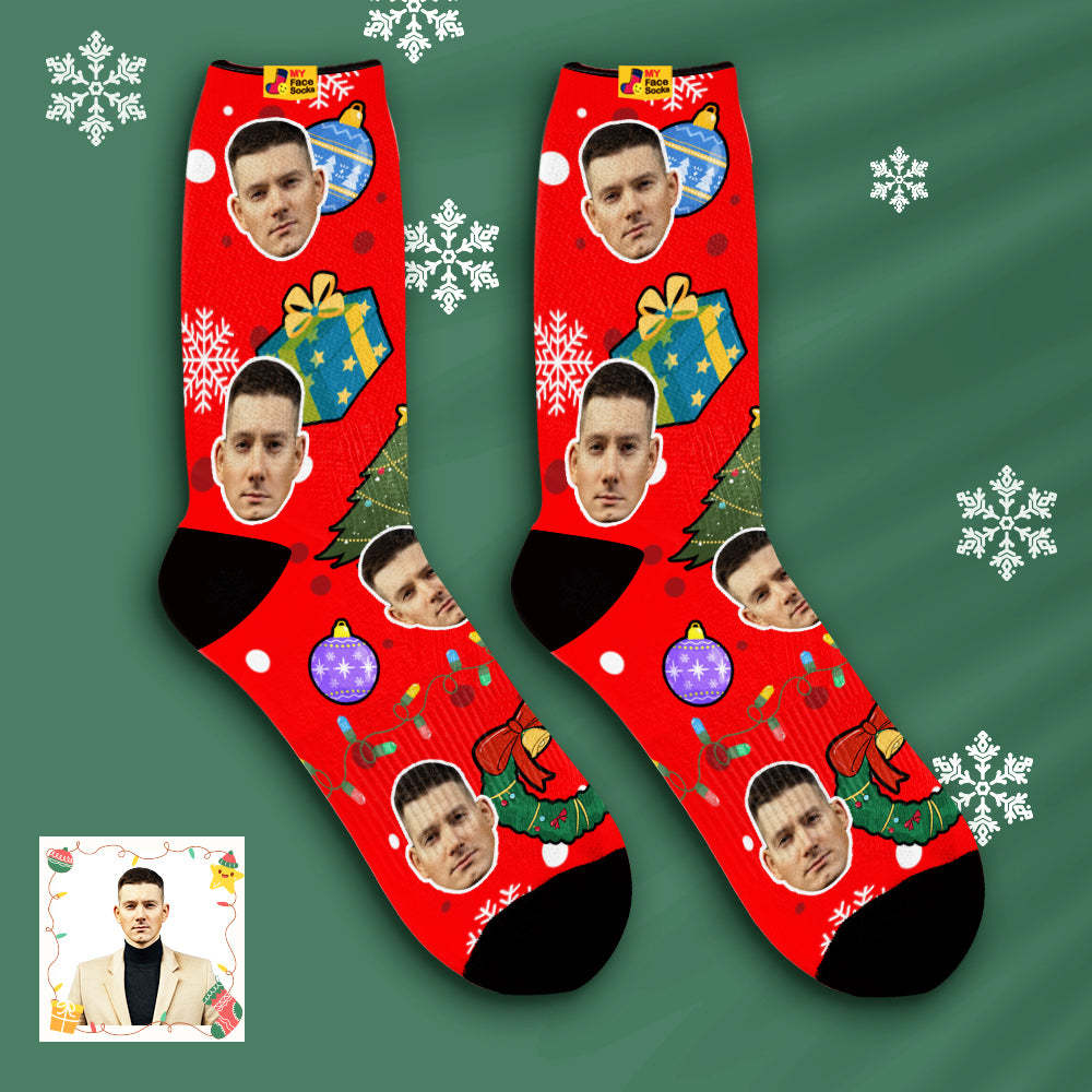 Custom Face Socks Breathable Face Socks Personalised Soft Socks Gifts Christmas - MyFaceSocksAu