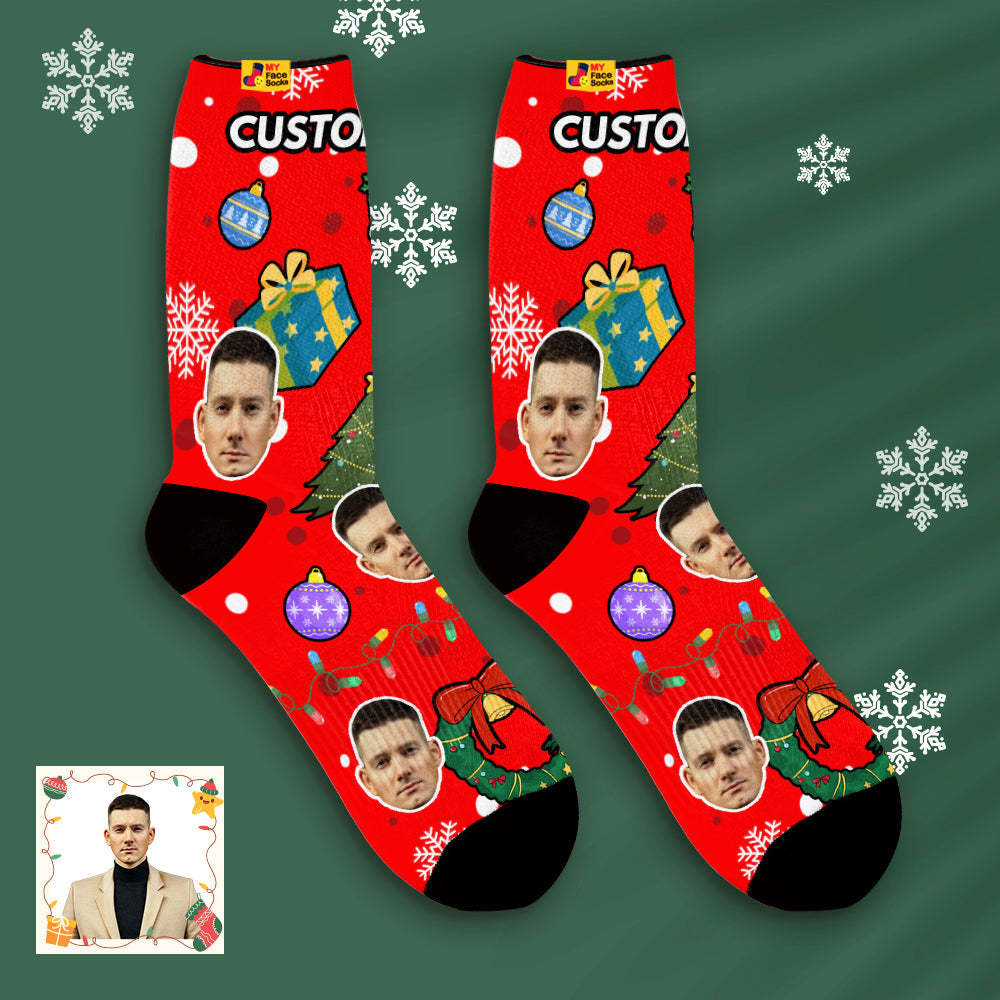 Custom Face Socks Breathable Face Socks Personalised Soft Socks Gifts Christmas - MyFaceSocksAu