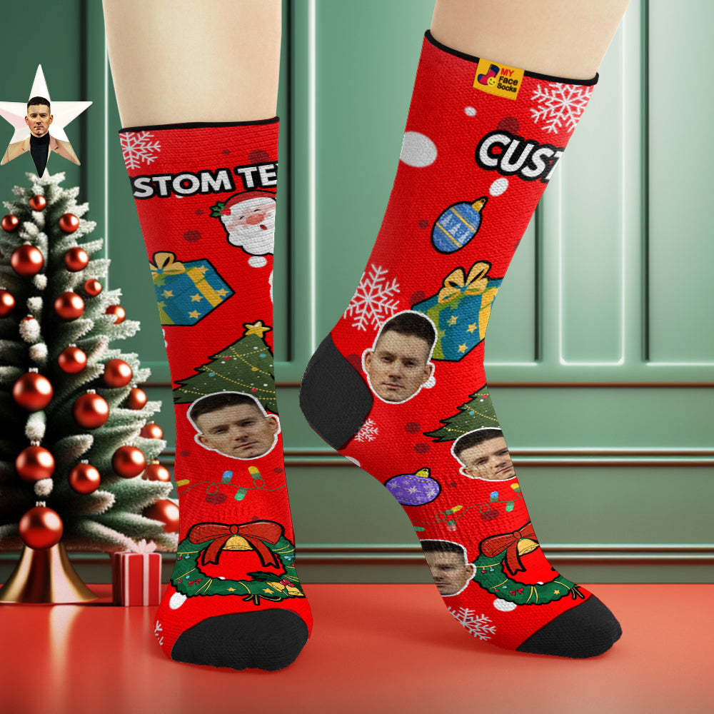 Custom Face Socks Breathable Face Socks Personalised Soft Socks Gifts Christmas - MyFaceSocksAu