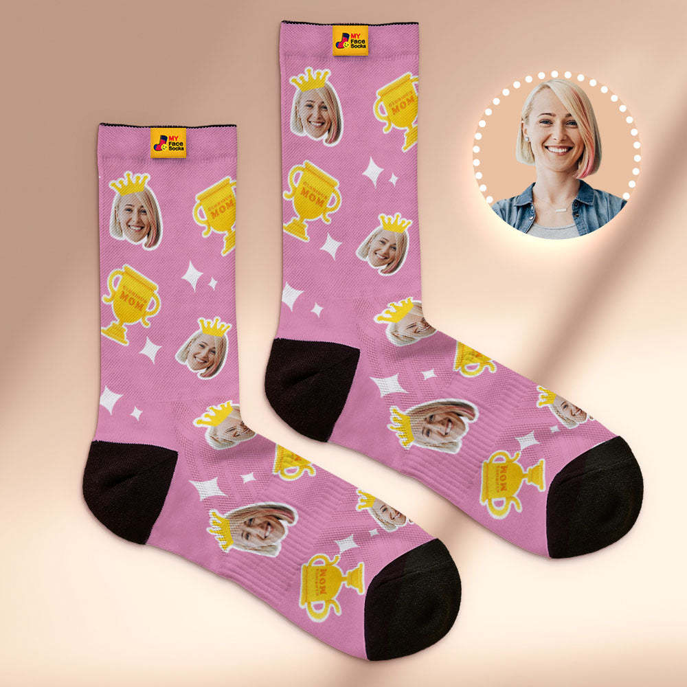 Custom Breathable Face Socks Glorious Mom Mother's Day Gifts - MyFaceSocksAu