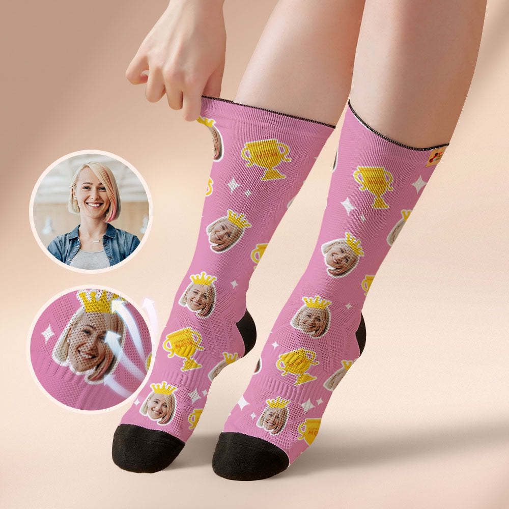 Custom Breathable Face Socks Glorious Mom Mother's Day Gifts - MyFaceSocksAu