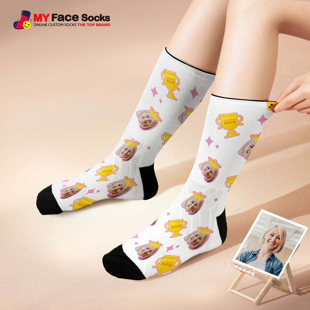 Custom Breathable Face Socks Glorious Mom Mother's Day Gifts - MyFaceSocksAu