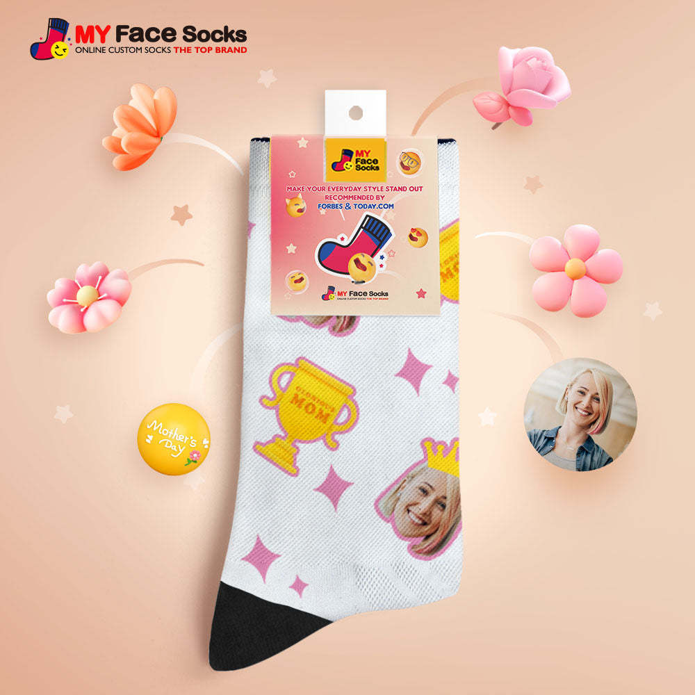 Custom Breathable Face Socks Glorious Mom Mother's Day Gifts - MyFaceSocksAu