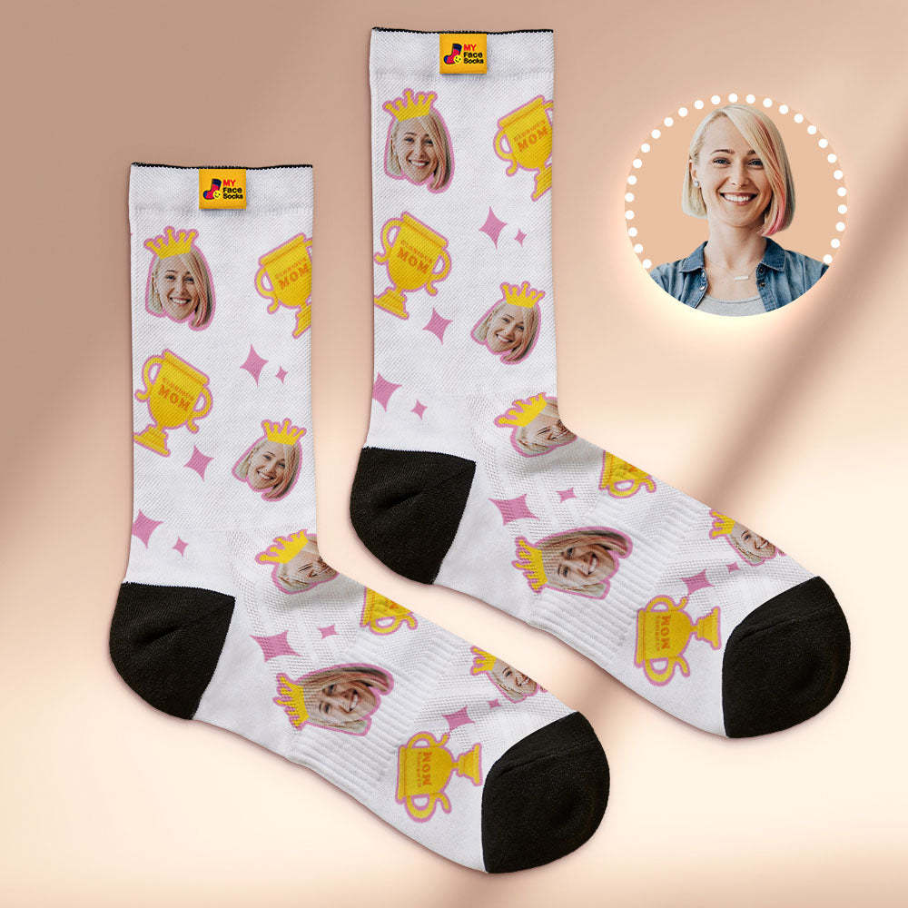 Custom Breathable Face Socks Glorious Mom Mother's Day Gifts - MyFaceSocksAu