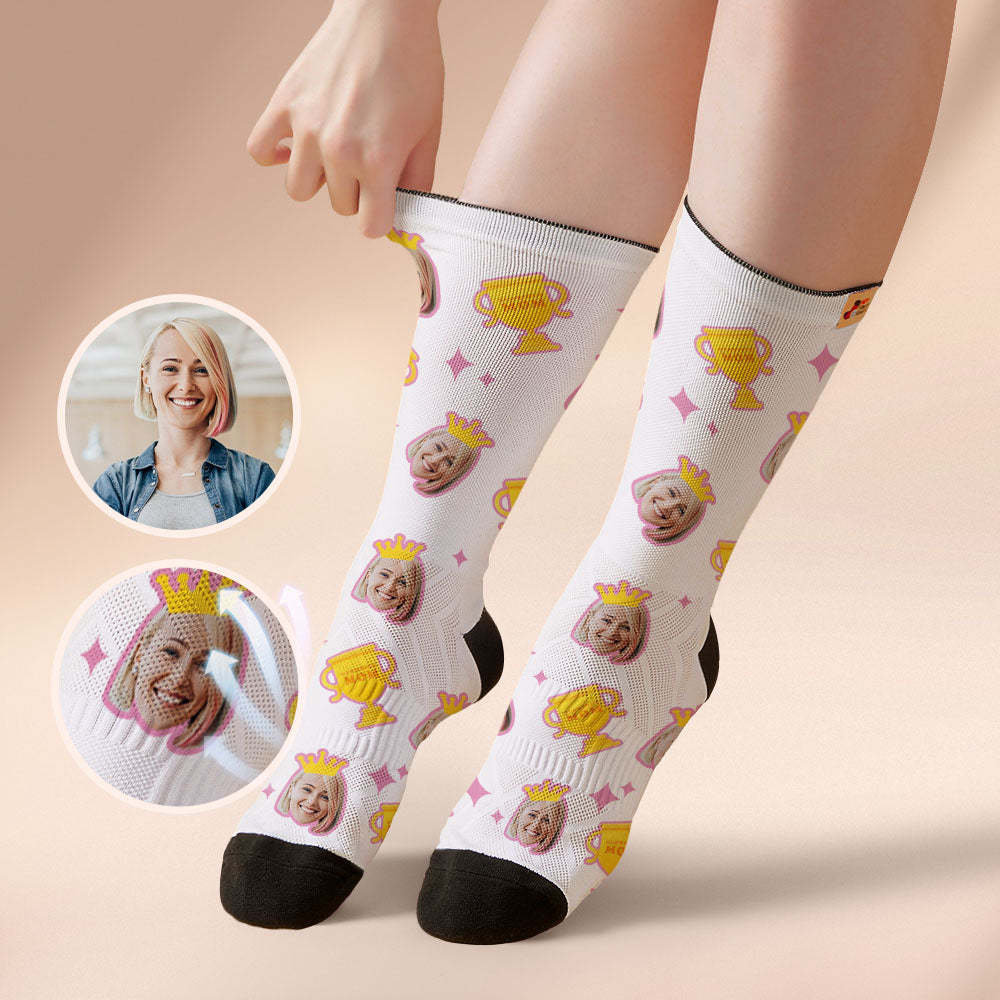 Custom Breathable Face Socks Glorious Mom Mother's Day Gifts - MyFaceSocksAu