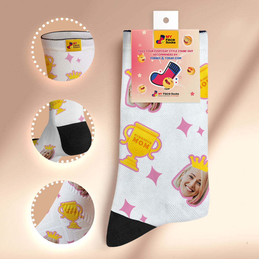 Custom Breathable Face Socks Glorious Mom Mother's Day Gifts - MyFaceSocksAu