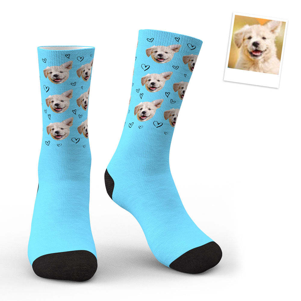 3D Preview Custom Socks Personalized Photo Socks Love Pet Socks - MyFaceSocksAu