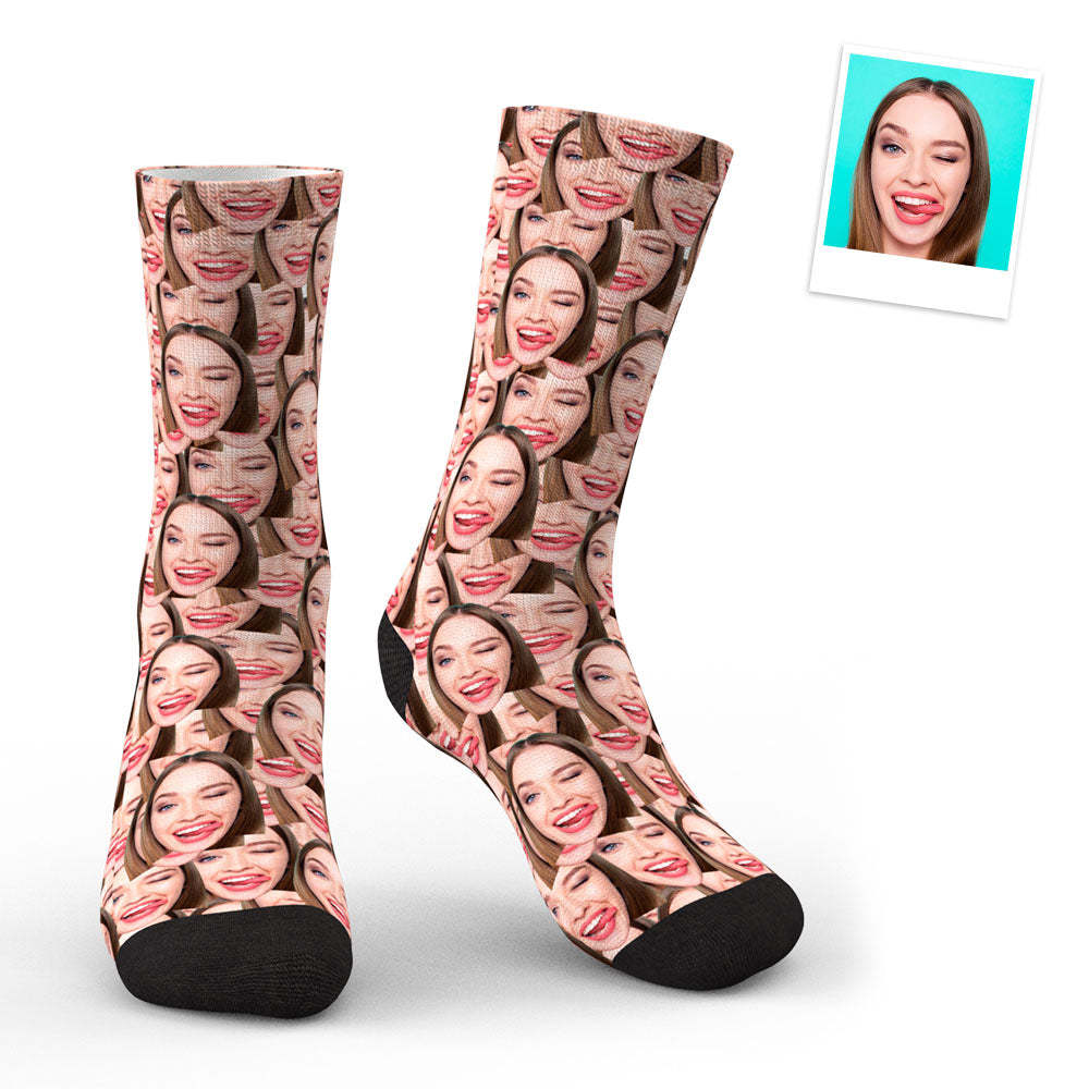 3D Preview Custom Face Mash Socks - MyFaceSocksAu