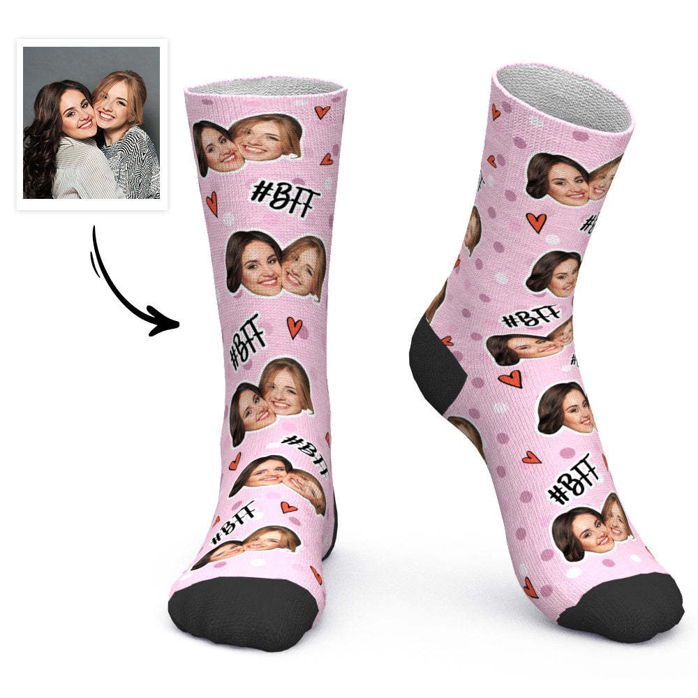 Printed In AU Custom Face Socks Add Pictures Socks