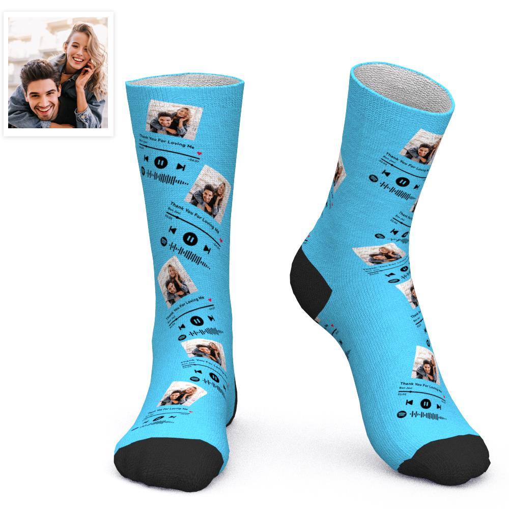 Printed In AU Custom Face Socks Add Pictures Socks