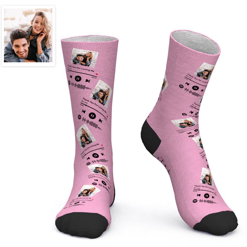 Printed In AU Custom Face Socks Add Pictures Socks