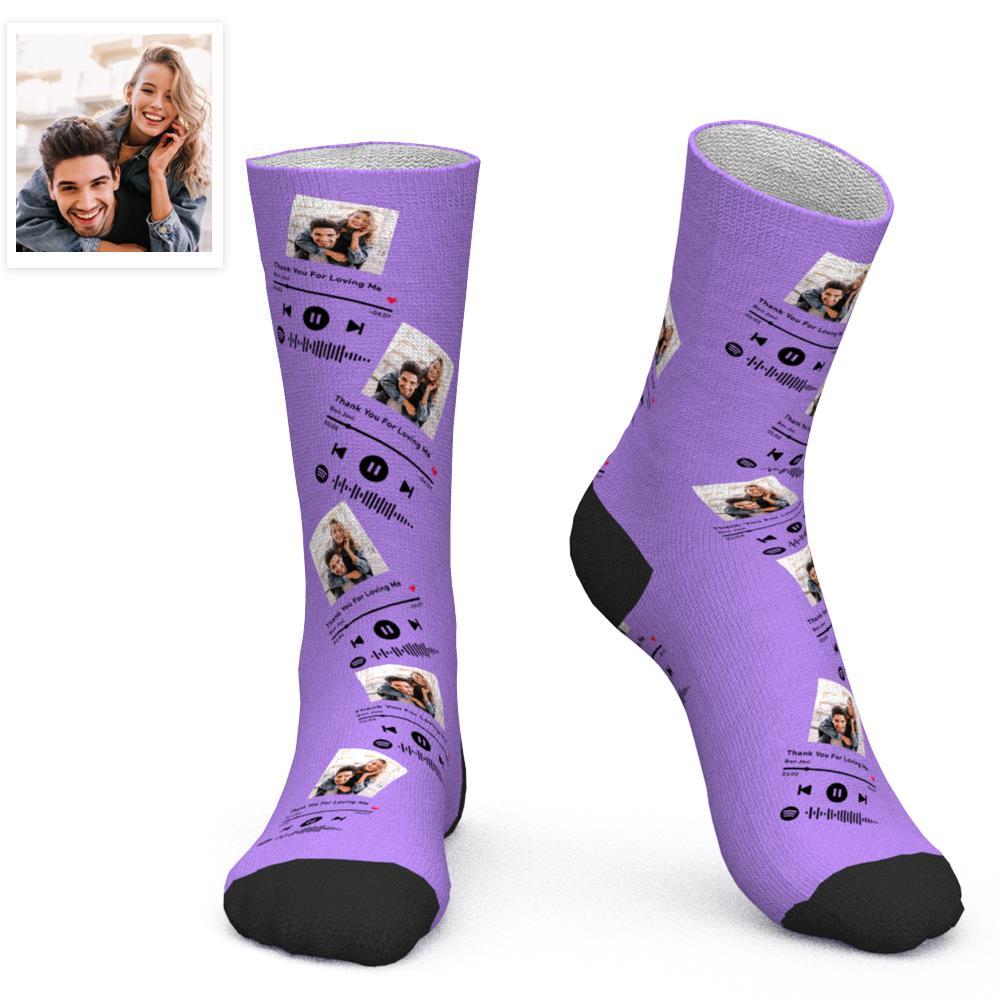 Printed In AU Custom Face Socks Add Pictures Socks