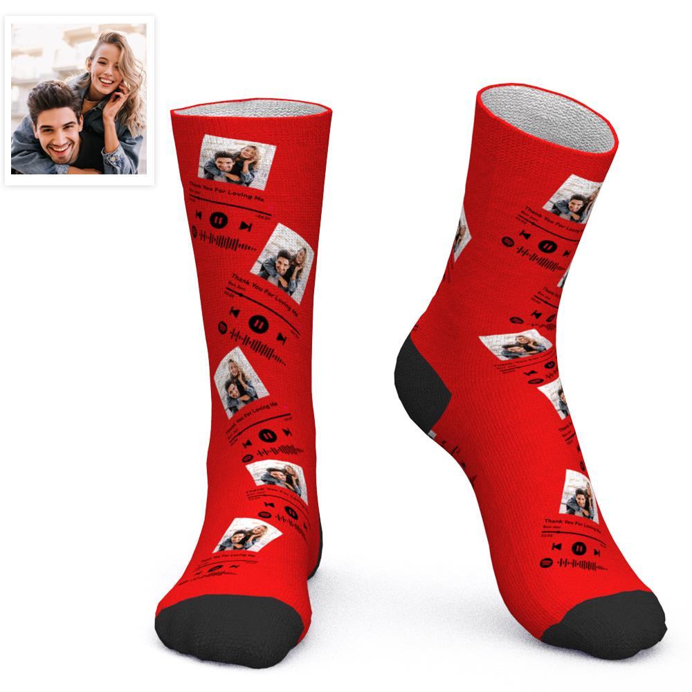Printed In AU Custom Face Socks Add Pictures Socks