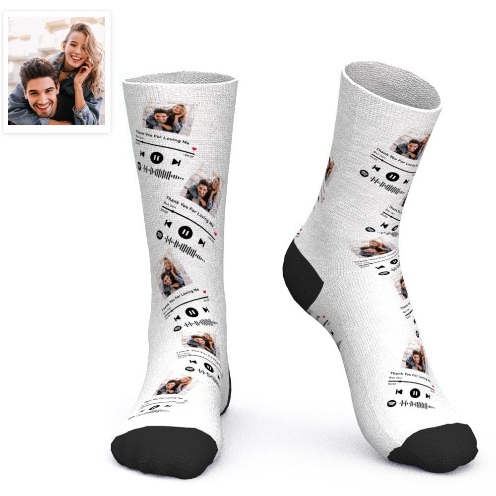 Printed In AU Custom Face Socks Add Pictures Socks
