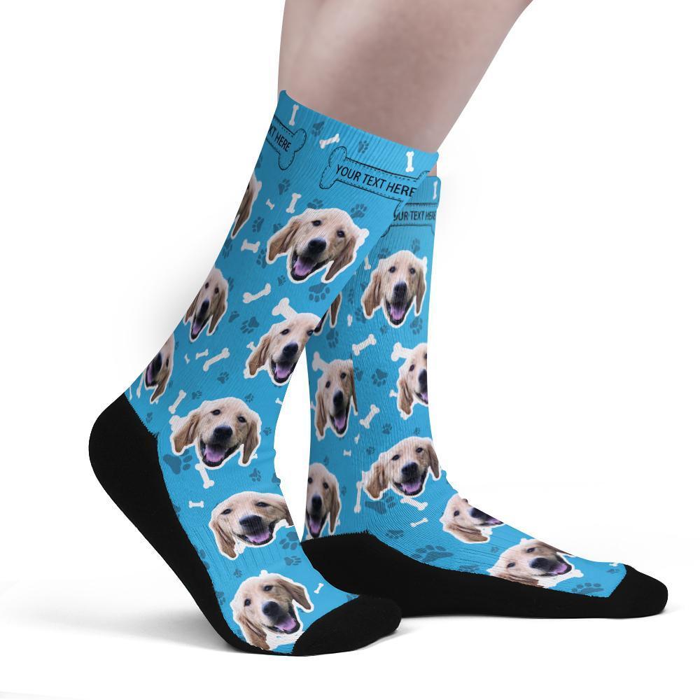 Custom Upgrade Breathable Dog Socks Add Pictures And Name