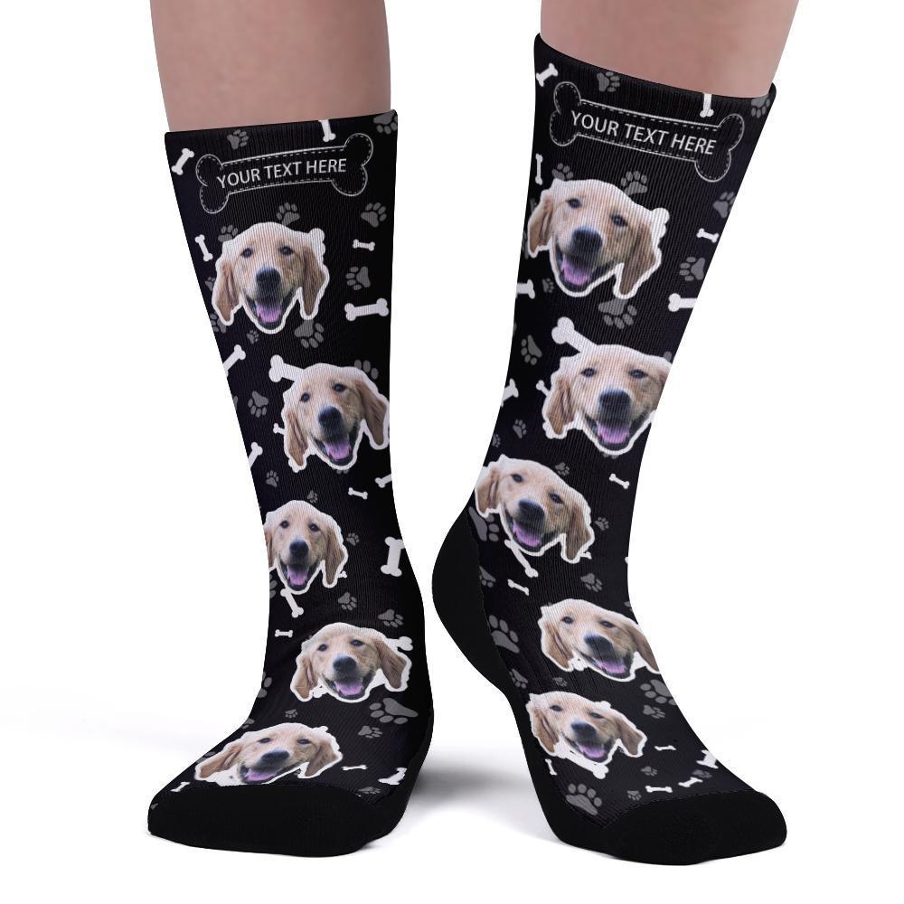 Custom Upgrade Breathable Dog Socks Add Pictures And Name