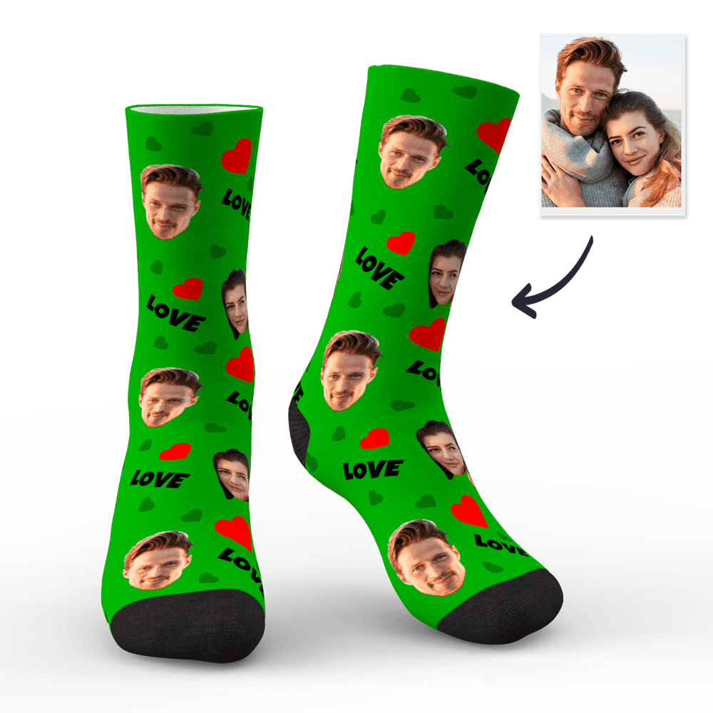 Printed In AU Custom Face Socks Add Pictures Socks