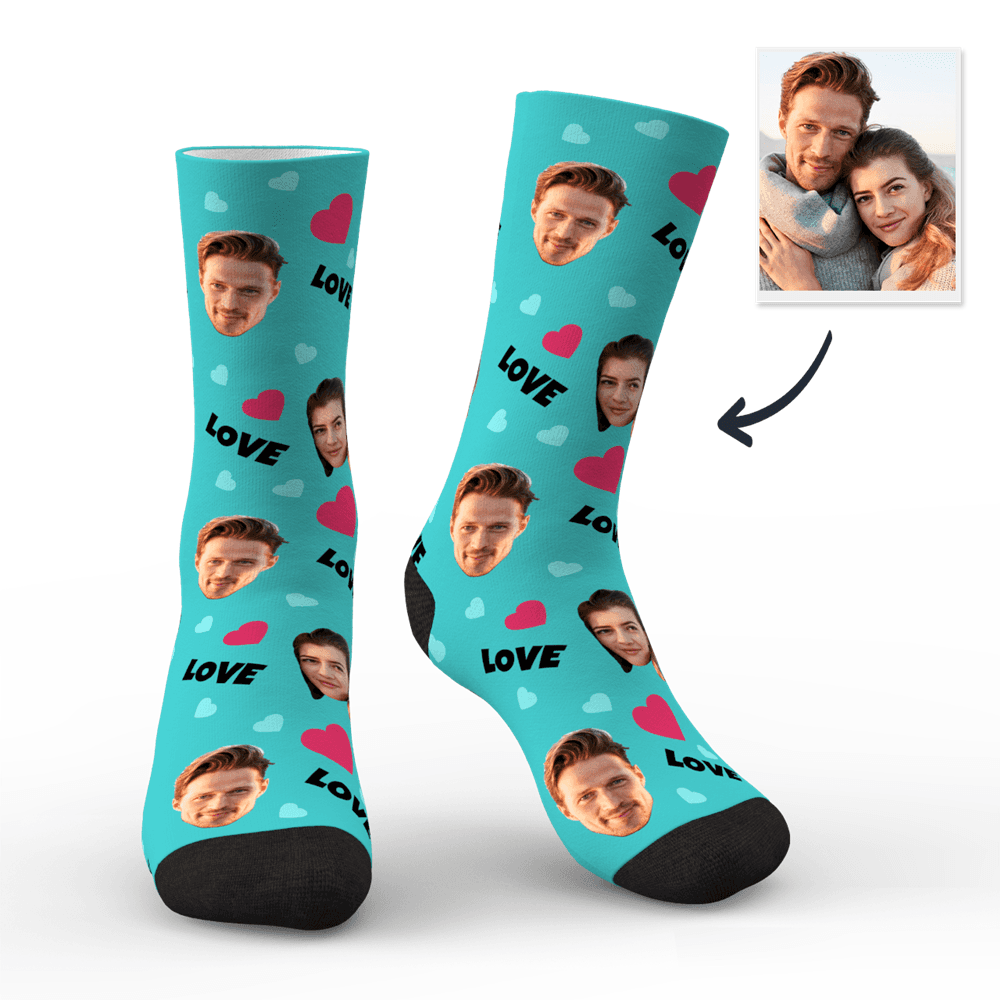 Printed In AU Custom Face Socks Add Pictures Socks