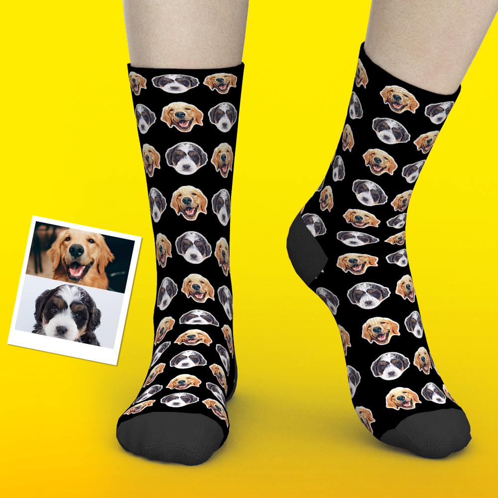 Printed In AU Custom Face Socks Add Pictures Socks