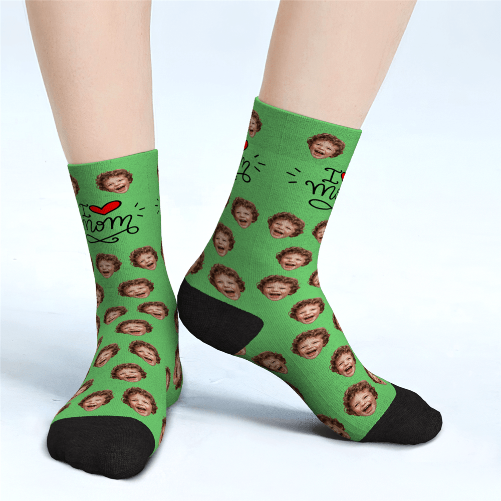 Printed In AU Custom Face Socks Add Pictures Socks