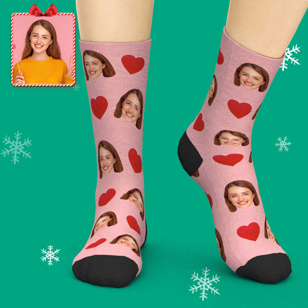 Printed In AU Custom Face Socks Add Pictures Socks