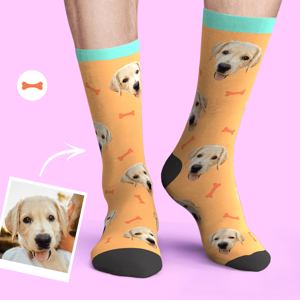 Printed In AU Custom Face Socks Add Pictures Socks