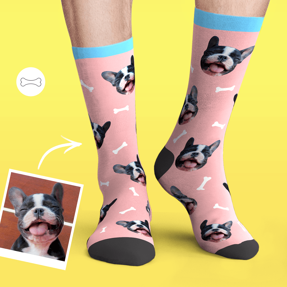 Printed In AU Custom Face Socks Add Pictures Socks