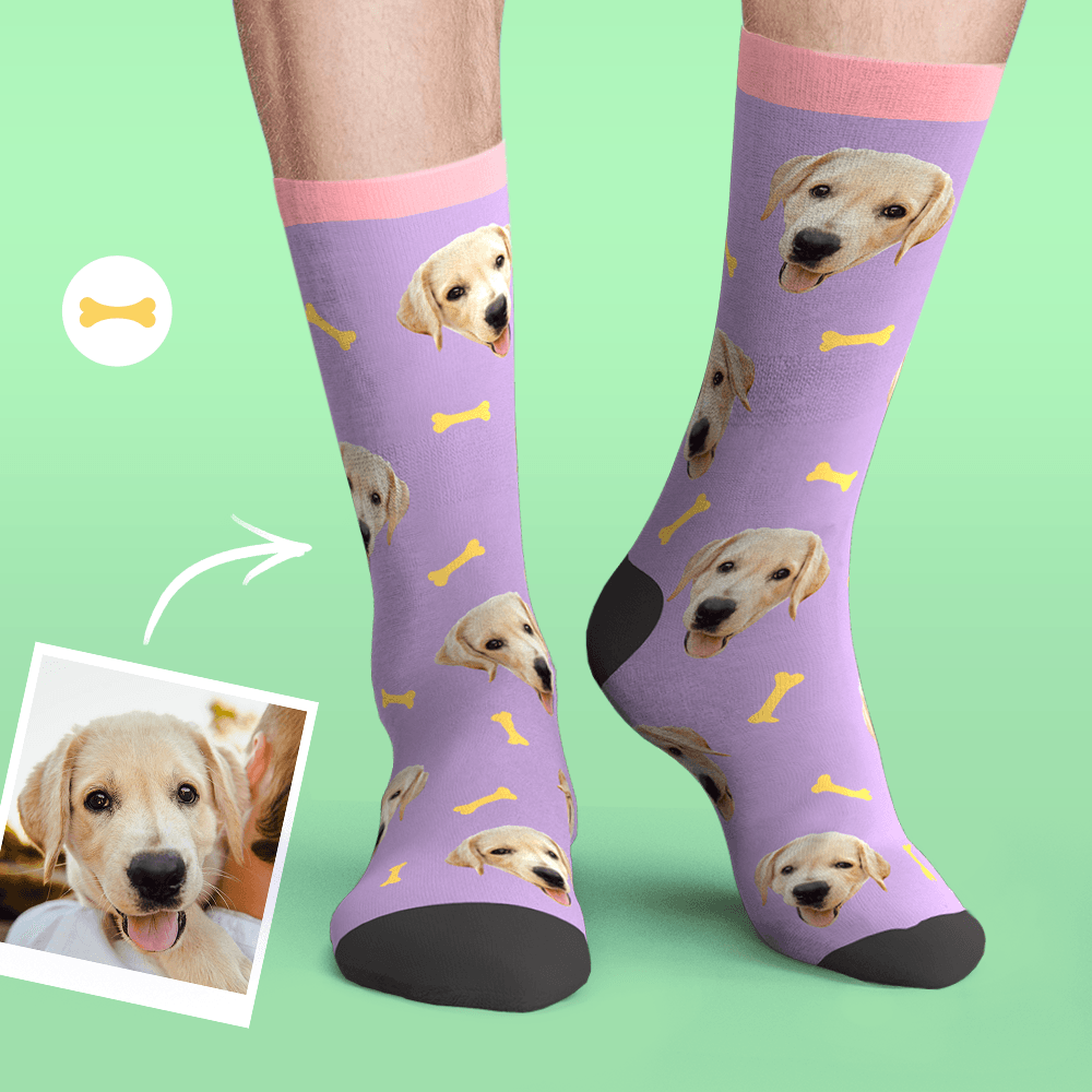 Printed In AU Custom Face Socks Add Pictures Socks