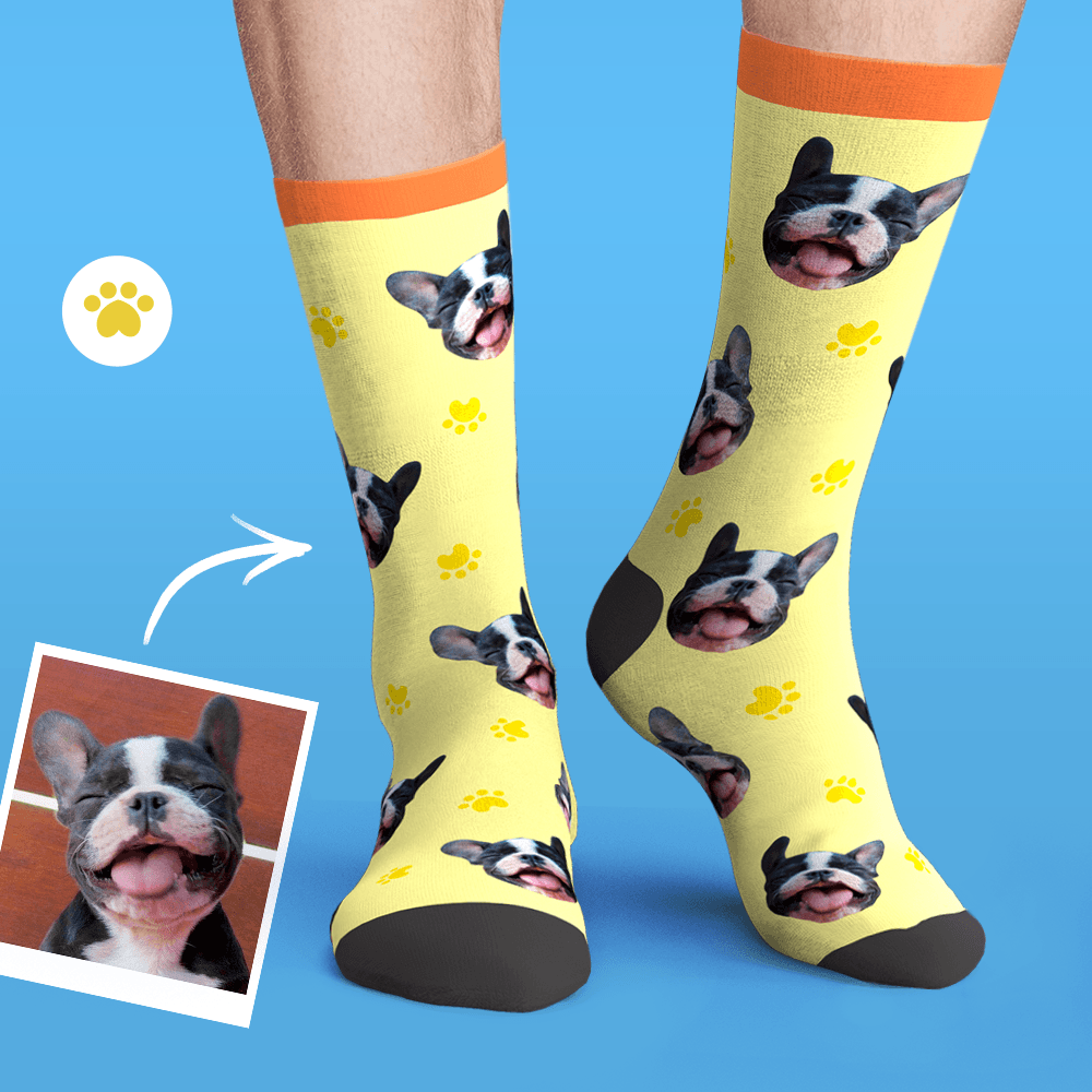 Printed In AU Custom Face Socks Add Pictures Socks