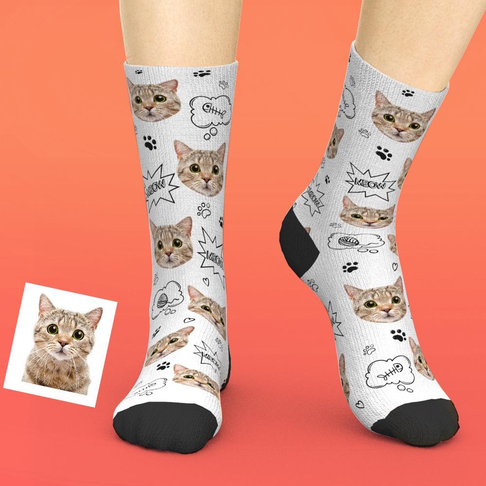 Printed In AU Custom Face Socks Add Pictures Socks