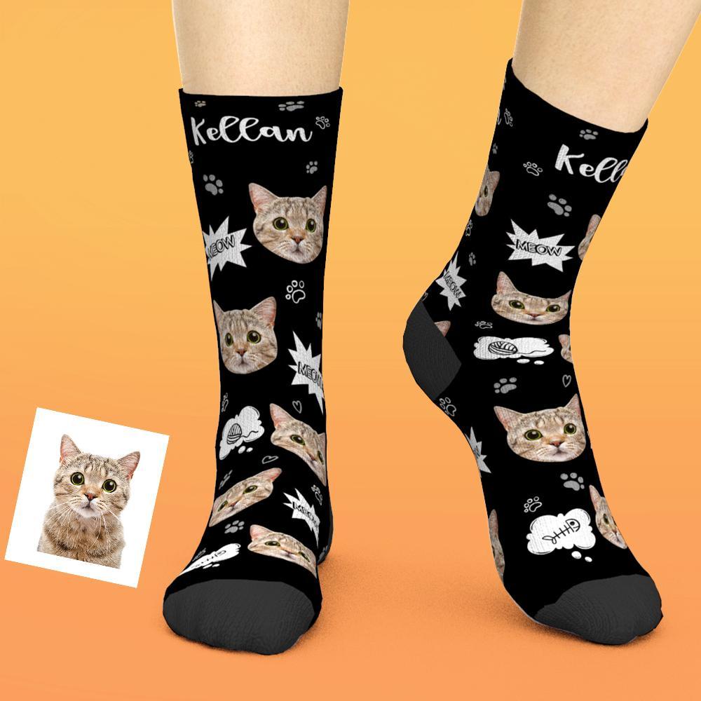 Printed In AU Custom Face Socks Add Pictures Socks