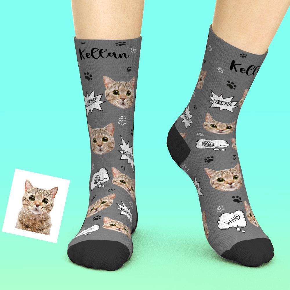 Printed In AU Custom Face Socks Add Pictures Socks