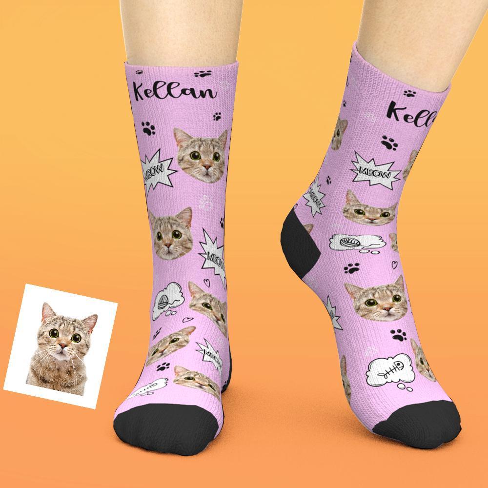 Printed In AU Custom Face Socks Add Pictures Socks